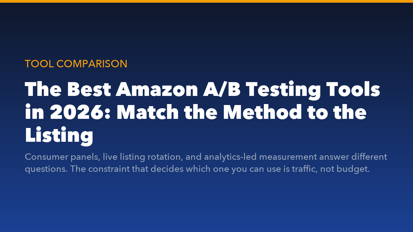 Best Amazon A/B testing tools 2026 compared