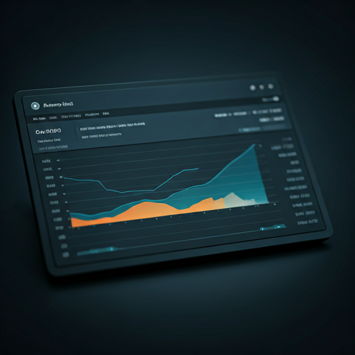 Illustration of a marketing analytics dashboard